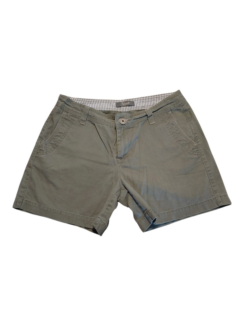 Natural Reflections Olive Green Chino Shorts Women's Size 8